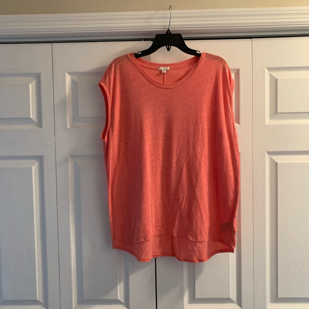 Peach colored Gap muscle tank